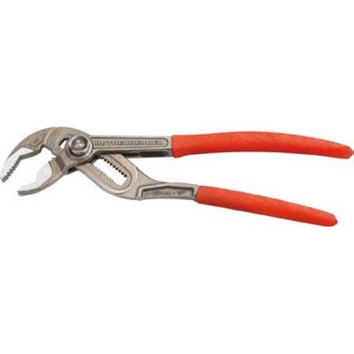 Pince multiprise à crémaillère Rogrip F, tête polie, poignées à gaine en plastique antidérapantes, Long. : 175 mm
