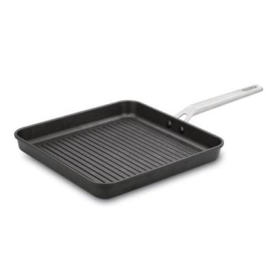 Valira 4646 25 aire grill carrée fonte daluminium poignée métallique noir 28 cm