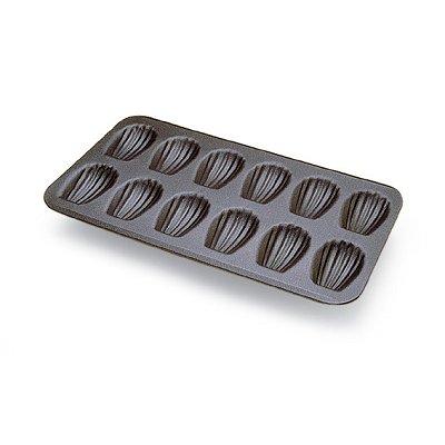 Moule métal anti-adhérent - Madeleines emboutie par 12