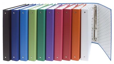 Classeur Exacompta rembordé polypro 32x26cm 4 annx Dos 40mm Coloris assortis