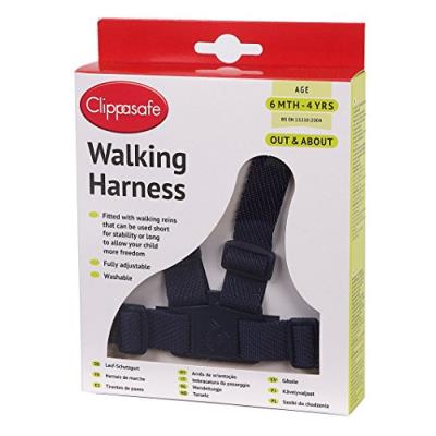 Clippasafe walking harness and reins (navy)