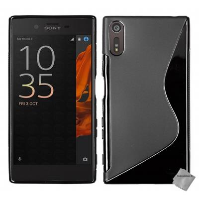 Housse etui coque pochette silicone gel fine pour Sony Xperia XZ - NOIR