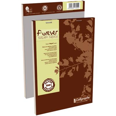 Bloc Forever Calligraphe Marron,100 feuilles, 14,8x21, Q.5x5