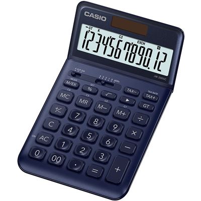 Casio JW 200 SC NY Calculatrice de bureau Bleu Marine