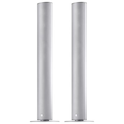 Paire d'enceintes colonne passives 150 watts 3 voies argent Canton CD290.3 SLV