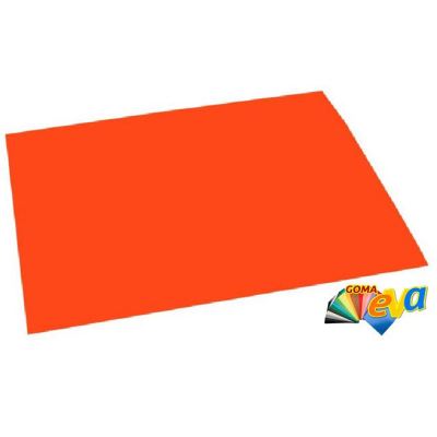 Feuille gomme Eva 40x60 Orange