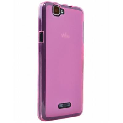 Coque Souple Housse minigel rose mat Wiko Rainbow