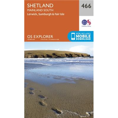 Os Explorer Map (466) Shetland - Mainland South (Map)