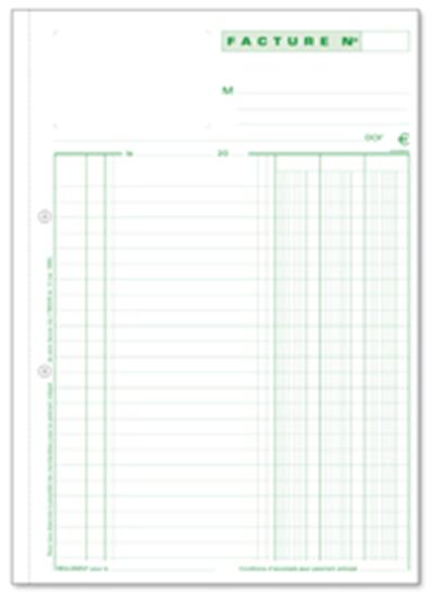 Manifold Exacompta 50 feuillets Factures 21x13,5cm Tripli