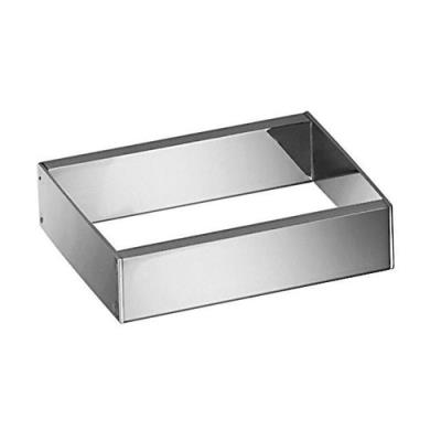 Support Laiton Chromé Skuara - Larg.10Cm - Prof.10Cm - Haut.2,5Cm