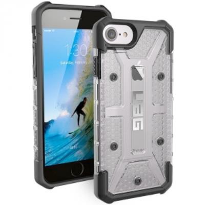 UAG Plasma - Achterzijde behuizing voor mobiele telefoon - polycarbonaat, rubber - transparant, ijs - voor Apple iPhone 6s, 7