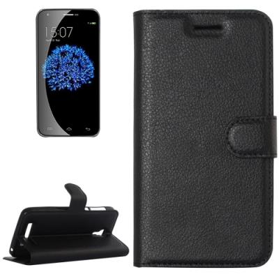 Doogee Valencia 2 Y100 PRO Coque housse Cuir PU Noir Texture Litchi
