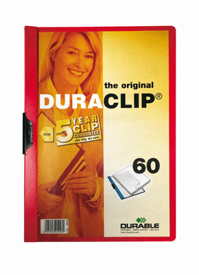 Duraclip - Chemise Duraclip A4 Dos 6cm Rouge