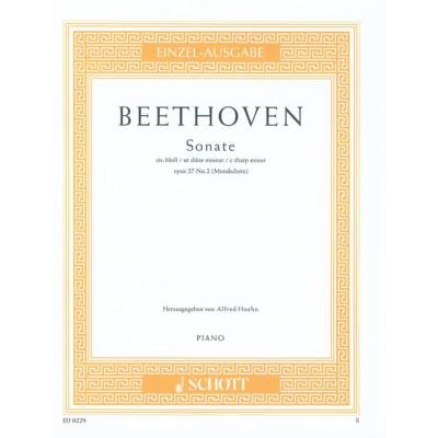 Partitions classique SCHOTT BEETHOVEN LUDWIG VAN - SONATA C SHARP MINOR OP. 27/2 - PIANO Piano