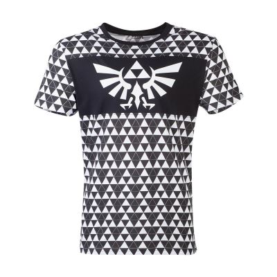 ZELDA - T-Shirt Homme - Triforce Checker (M)