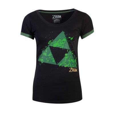 The Legend of Zelda - T-Shirt femme Triforce Splatter - Taille L