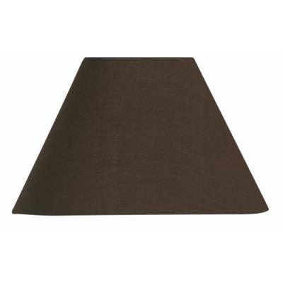 Oaks Lighting Abat-Jour En Coton Chocolat 20,3 Cm