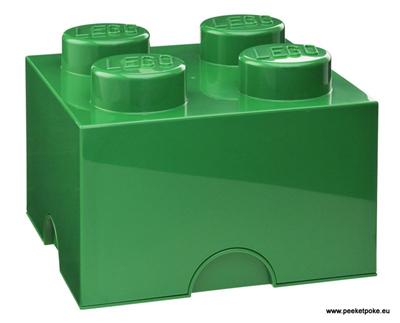 Lego 40031734 boite brique de rangement 4 plots vert fonce