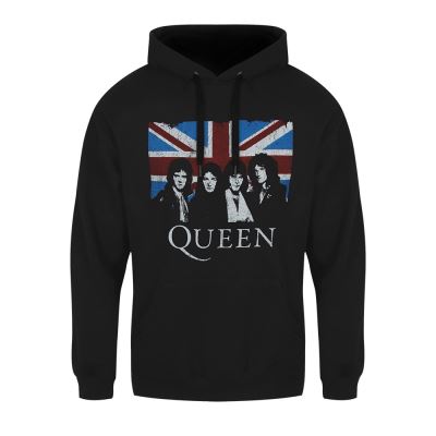 Queen Sweat à capuche Vintage Homme Noir - Taille XL