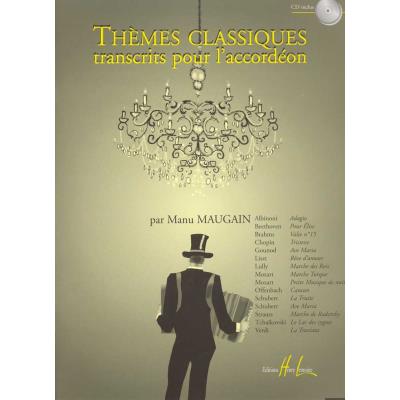 Partitions classique LEMOINE MAUGAIN MANU - THÈMES CLASSIQUES VOL.1 + CD - ACCORDEON Autres claviers