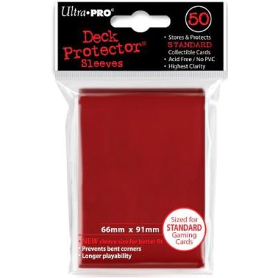 Ultra Pro 50 pochettes Deck Protector Solid Rouge