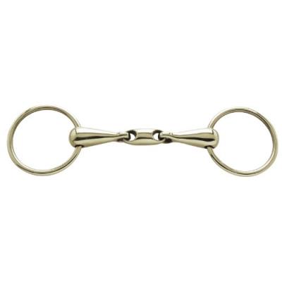 Pfiff 006037-70-125 mors 2 anneaux double brisure argentan 12,5 cm