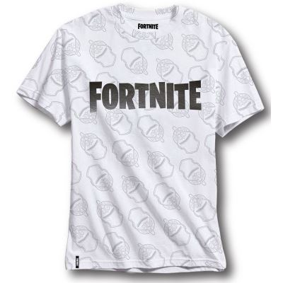 T- Shirt Enfant - Fortnite - All Over Knight Logo - Taille 10 ans