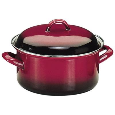 Ibili 930128 faitout avec couvercle volcán 28 cm en acier émaillé