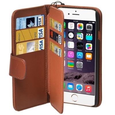 Iphone 6 Plus Coque Housse Cuir PU Marron