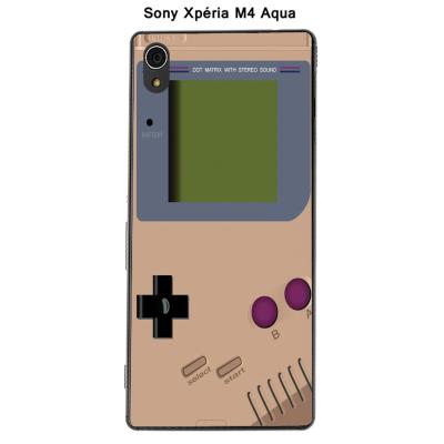Coque Sony Xpéria M4 Aqua - Game Boy Toasted Almond