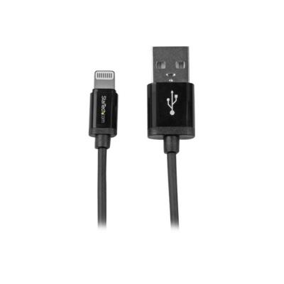 StarTech.com 11in Short Black Apple 8pin Lightning to USB Cable iPhone iPad - câble Lightning - Lightning / USB - 30 cm