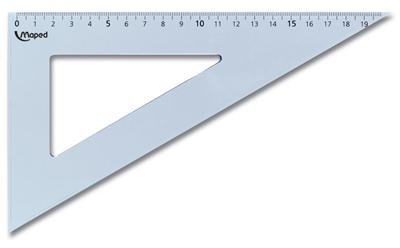 Equerre 60° Maped Start grand côté 21 cm