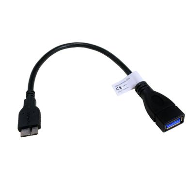 Câble adaptateur Micro USB 3.0 OTG Samsung Galaxy NotePro 12.2 LTE SM-P905, Galaxy Note 3 LTE SM-N9005, Galaxy S5 (SM-G900F), ZTE Nubia X6, Medion Akoya S6213T (MD98716)