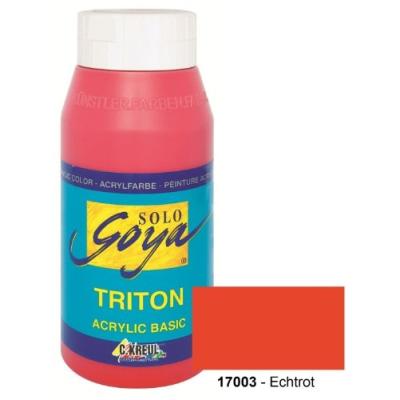 Peinture acrylique solo goya triton, rouge, 750 ml kreul 17003