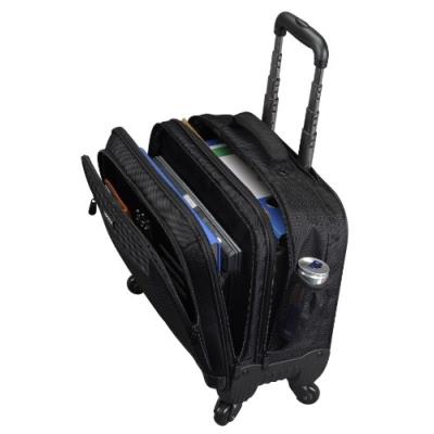 Lightpak business notebook-trolley star, nylon, schwarz arretierbares teleskoptrolleysystem, hauptfach mit gepolstertem laptop