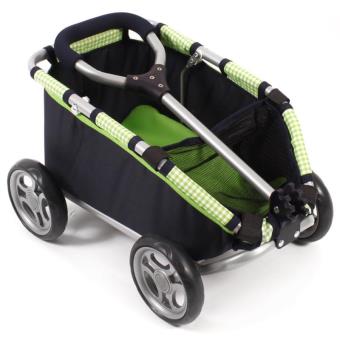 Bayer Chic 2000 - Ziehwagen Skipper, Kleiner Bollerwagen für Teddys, Puppen und Spielzeug, dunkelgrau, Melange Anthrazit, Mint, 660-67 Bayer Chic 2000 - Ziehwagen Skipper, Kleiner Bollerwagen für Teddys, Puppen und Spielzeug, dunkelgrau, Melange Anthrazit, Mint, 660-67