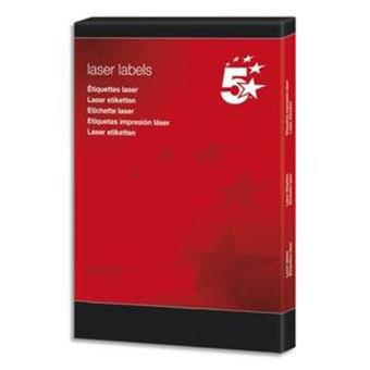 Etiquettes d'adresse laser - 63,5 x 38,1 mm - Blanc - Etiquette adhésive -  Creavea
