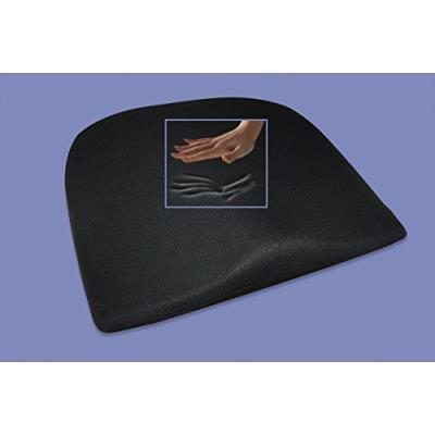Supply24 212 visco coussin de siège, viscosité coussin biseauté 41 x 38 x 8 cm avec polyester housse noir démontable coussin de dossier