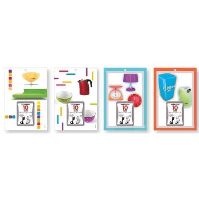 Lecas bloc éphéméride 6 x 9 cm comique 2014 sur plaque femina 17 x 25 cm assortie 400038298