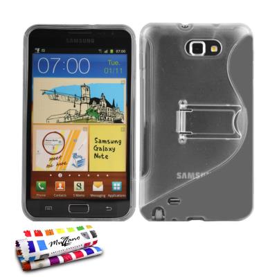 Coque Semi-Rigide Ultra-Slim avec pieds avec pied le S Hybrid Gris pour SAMSUNG GALAXY NOTE