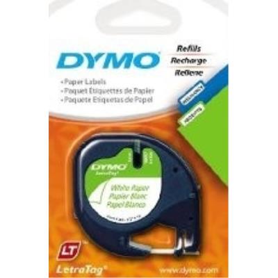 Dymo 12mm letratag paper tape (s0721500)