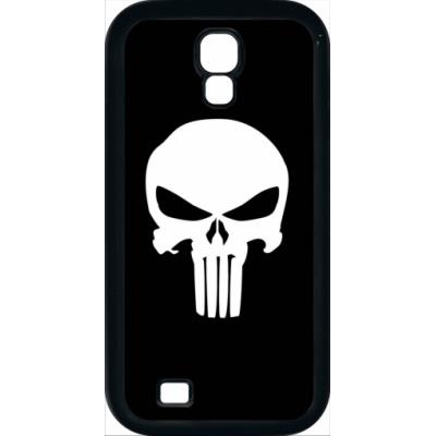 Coque samsung galaxy s4 tête de mort sur fond noir