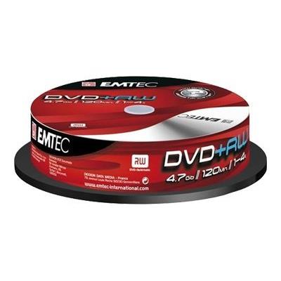 EMTEC - DVD+RW x 10 - 4.7 Go - support de stockage