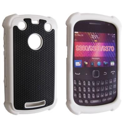 Coque rigide POP Nzup blanche pour Blackberry Curve 9360 / 9350 / 9370