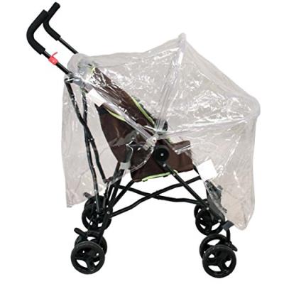 Looping habillage pluie avec armature pour poussette sans canopée transparent