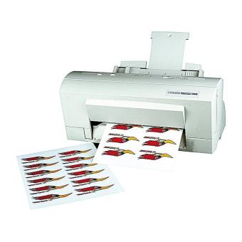 vhbw 100x Feuilles A4 d'autocollants avec 2 étiquettes par page pour  imprimer avec imprimante à jet d'encre ou laser - 199,6x 143,5 mm