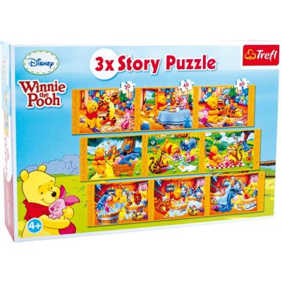 Puzzle Winnie l'Ourson Arthur 3 en 1
