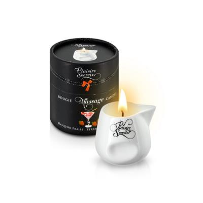 Bougie de Massage Plaisirs Secrets Daïkiri Fraise