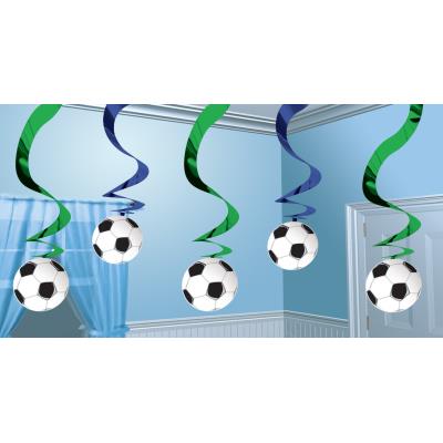 Guirlandes verticales football (x5)