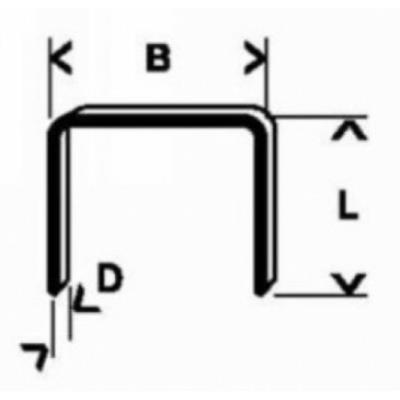 Bosch 2609200218 Lot De 1000 Agrafes 6 / 12,9 Mm Type 54